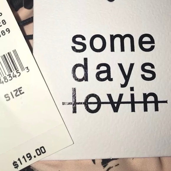 Somedays lovin one piece swimsuit bikini floral S - Picture 8 of 8